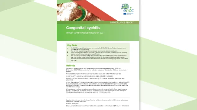 Cover for Congenital syphilis - AER for 2017