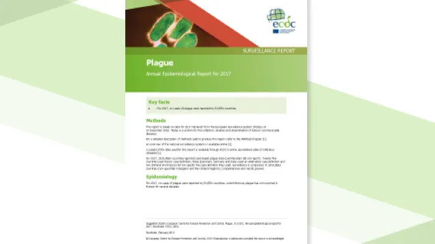 Cover for Plague - Annual Epidemiological Report for 2017