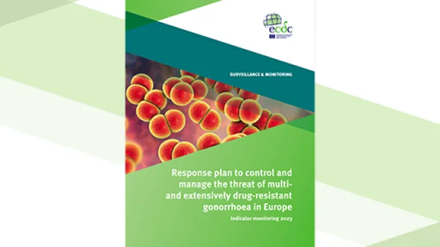 Cover Response plan to control and manage the threat of multiand extensively drug-resistant gonorrhoea in Europe Indicator monitoring 2023.png