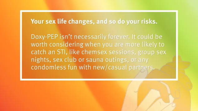 Social media card - When is the right time to use doxy-PEP?
