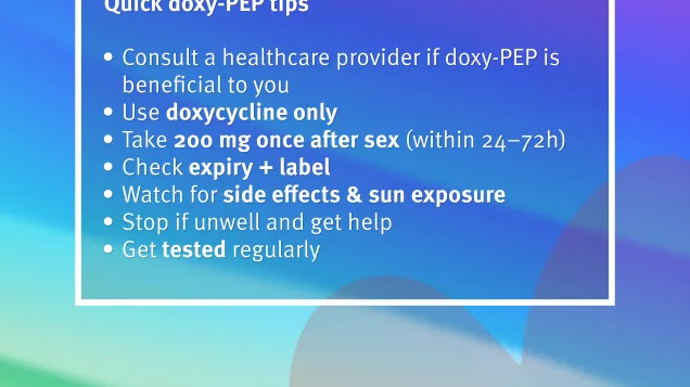 Social media card - Doxy-PEP - The facts you need to know