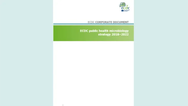 Cover of the ECDC public health microbiology strategy 2018–2022 