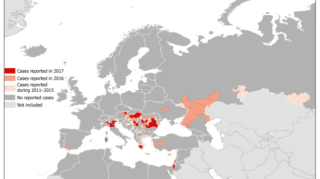 West Nile fever in Europe in 2017 and previous transmission seasons
