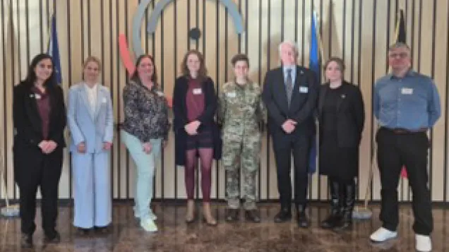 Group photo of EU Health Task Force in Brussels for simulation exercise
