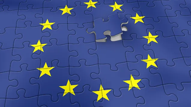 European Union flag as a puzzle