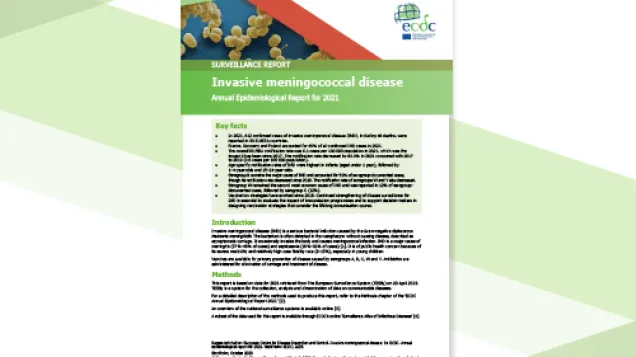 Invasive meningococcal disease - AER 2021 Cover