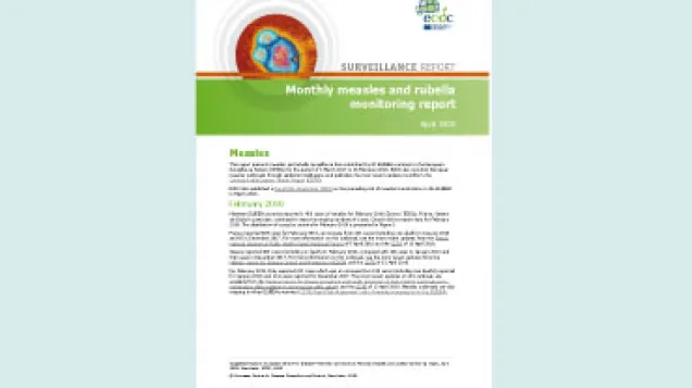 Measles report april