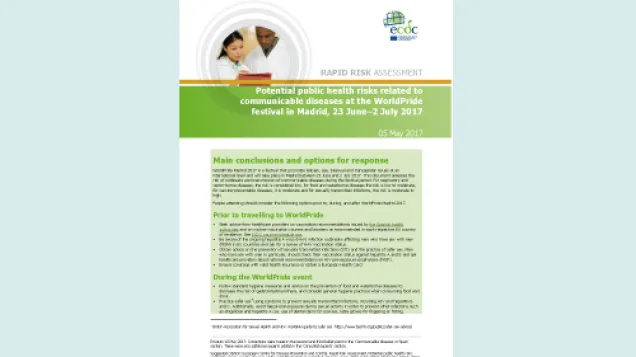 Cover of the RRA on the mass gathering in Madrid, May 2017