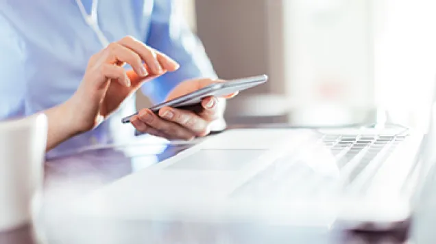 Person checking their phone