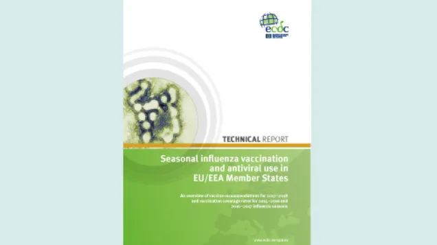 Cover of the technical report on seasonal influenza  vaccination & antiviral use
