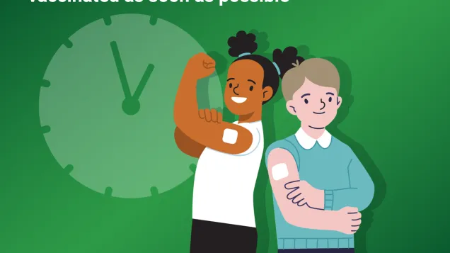 Social media card: Missed vaccine dose