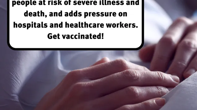 Social media card: The co-circulation of SARS-CoV-2, RSV, and influenza puts vulnerable people at risk