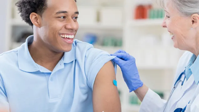 Vaccination in young adults