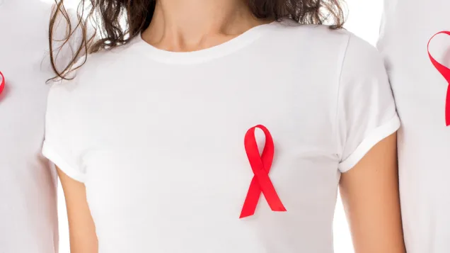 Image for World AIDS Day - t-shirts with red ribbons