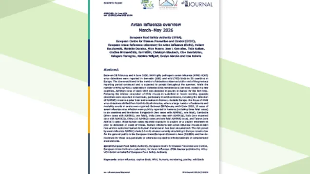 Avian influenza Report XXXVII cover