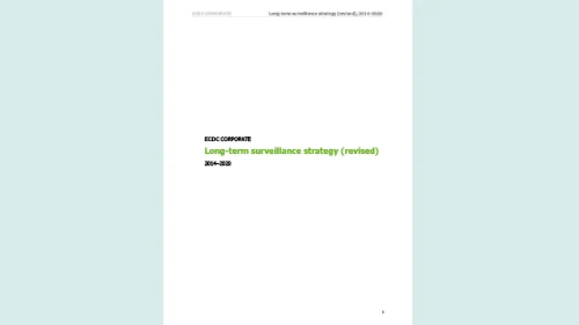 Cover of Long-term surveillance strategy 2014-2020