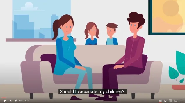 Cover for the video: Get vaccinated!