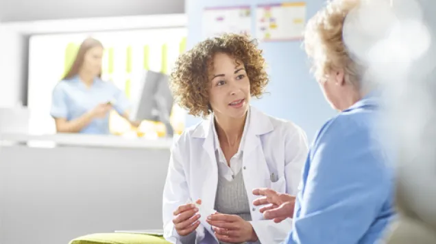 Doctor and elderly patient