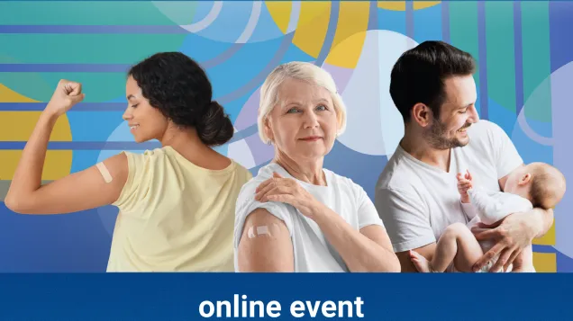 Card advertising the European Immunization Week event