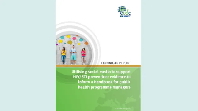 Cover of the report on utilising social media to support HIV/STI prevention