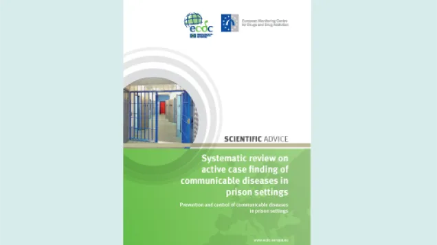 Cover of the systematic review on communicable diseases in prisons