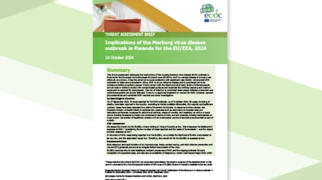 Cover for Marburg thread assessment brief