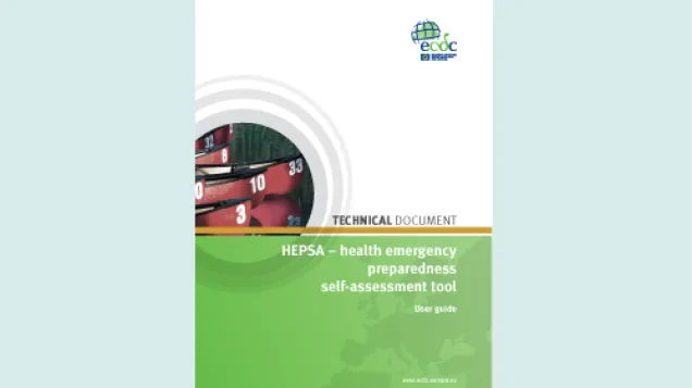 Cover of the HEPSA – health emergency preparedness self-assessment tool user guide