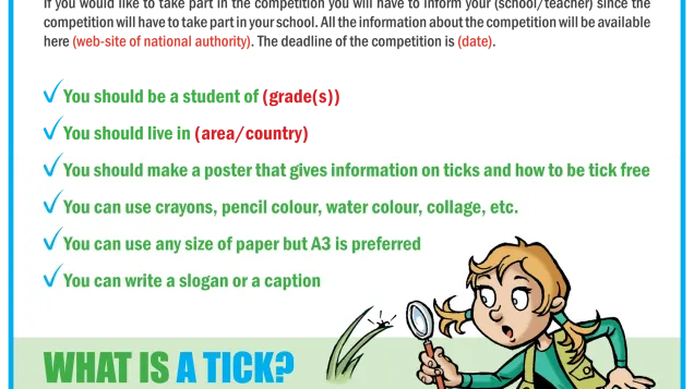 Poster competition on ticks for school children living in endemic areas​​