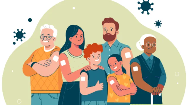 Image of vaccinated people