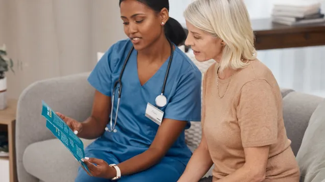 Image showing doctor talking to patient