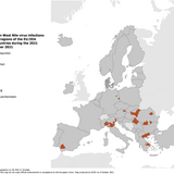 West Nile virus in Europe in 2021 - human cases, updated 7 October 2021