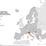 West Nile virus in Europe in 2022 - human cases, updated 27 July 2022