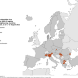 West Nile virus in Europe in 2022 - human cases, updated 17 August 2022