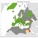 Aedes aegypti - current known distribution: October 2023