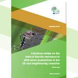 Cover of the report: "Literature review on the state of biocide resistance in wild vector populations in the EU and neighbouring countries"