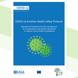 Cover of the report: COVID-19 Aviation Health Safety Protocol: Guidance for the management of airline passengers in relation to the COVID-19 pandemic 