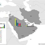 Geographical distribution of confirmed MERS-CoV cases by country of infection and year, from April 2012 to January 2024​