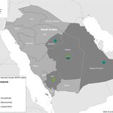 Geographical distribution of cases of MERS-CoV in Saudi Arabia, 12 February 2024