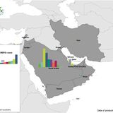 Geographical distribution of confirmed MERS-CoV cases by country of infection and year, from April 2012 to January 2024