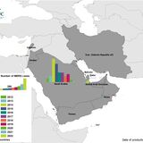 Geographical distribution of confirmed MERS-CoV cases by country of infection and year, from April 2012 - 3 October 2022
