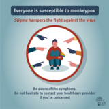 Social media card: Everyone is susceptible to monkeypox