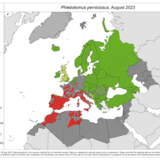 Phlebotomus perniciosus - current known distribution: August 2023