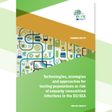 Cover: Technologies, strategies and approaches for testing populations at risk of sexually transmitted infections in the EU/EEA