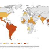 Three-month dengue virus disease case notification rate per 100 000 population, August - October 2023