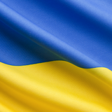 Ukrainian flag banner
