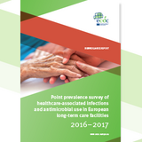 Cover of the report: "Point prevalence survey of healthcare-associated infections"