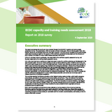 Cover of the report: ECDC capacity and training needs assessment 2018