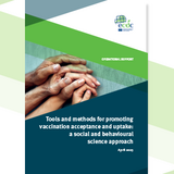 Cover of the report: "Tools and methods for promoting vaccination acceptance and uptake: a social and behavioural science approach"