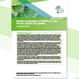 Cover of the report on Baseline projections of COVID-19 in the EU/EEA and the UK: update