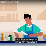Image from video on how to protect yourself from bacteria in food